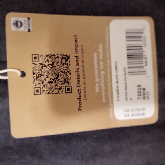 NWT XL Patagonia Garden Isle Jumpsuit Whole Weave Ink Black - Picture 7 of 14